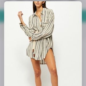Free People Summer Breeze Stripe Shirt